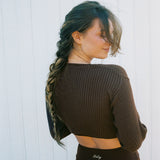 Light Knit Bolero Brown