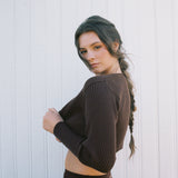 Light Knit Bolero Brown