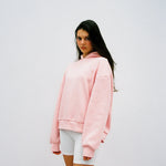 Back Logo Hoodie Pink - Laley - En flaterende hettegenser som passer til daglig bruk