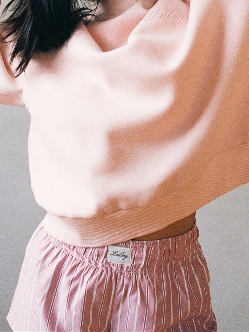 Striped Shorts Pink