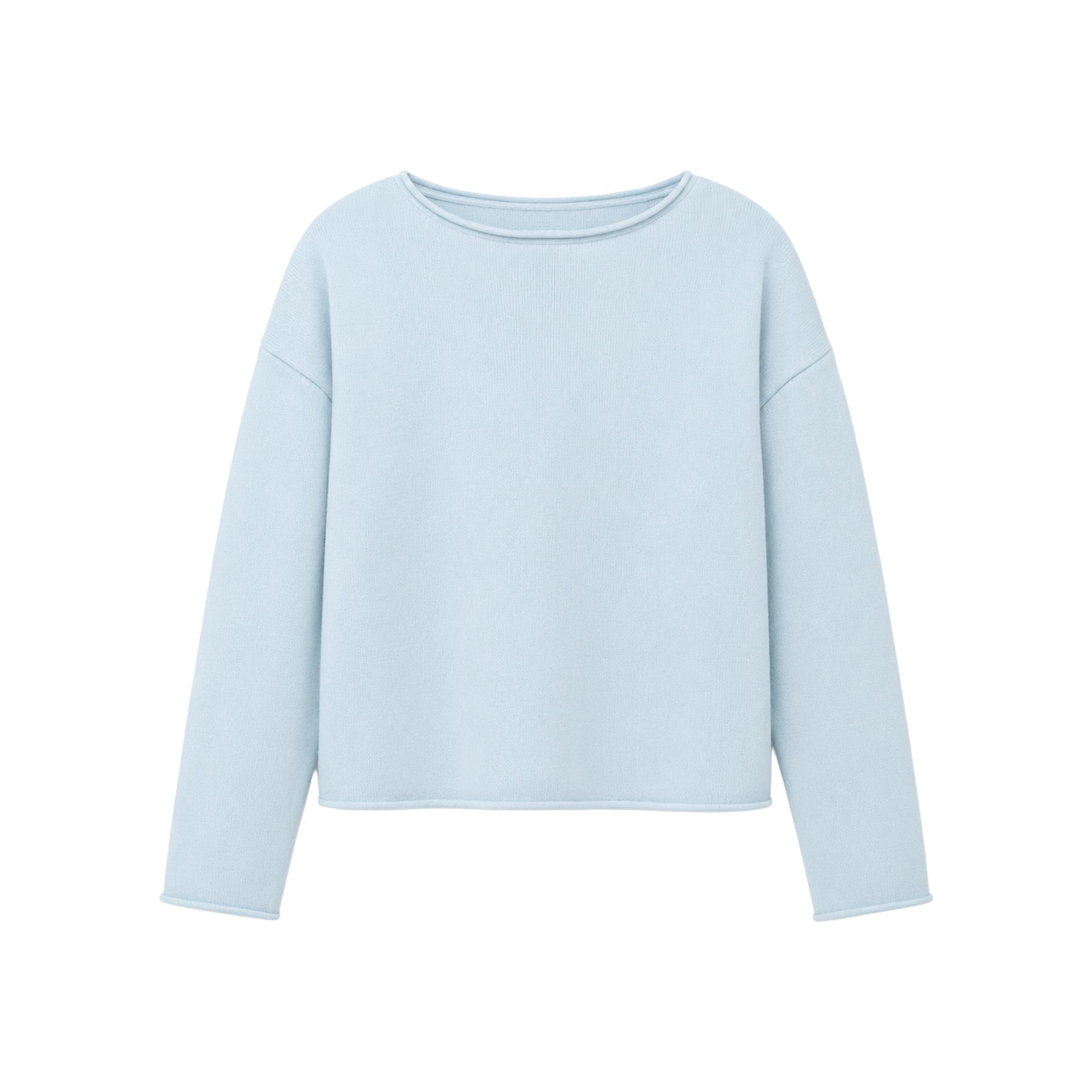 Boat Neck tynn strikkegenser
