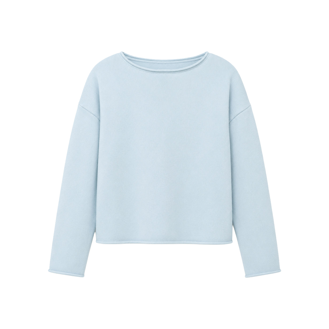 Boat Neck tynn strikkegenser