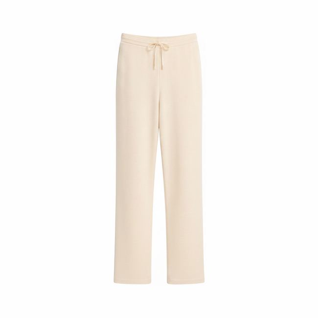 Fine knit pants offwhite
