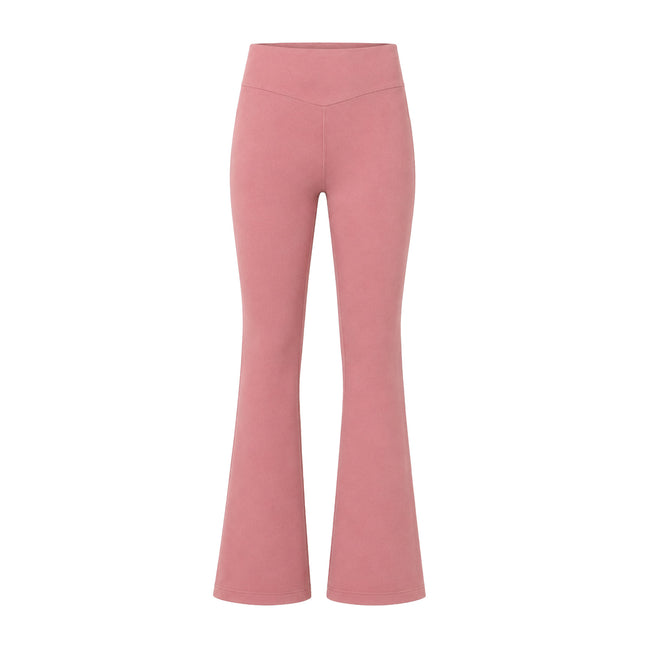 Flared Yoga Tights Deep Pink