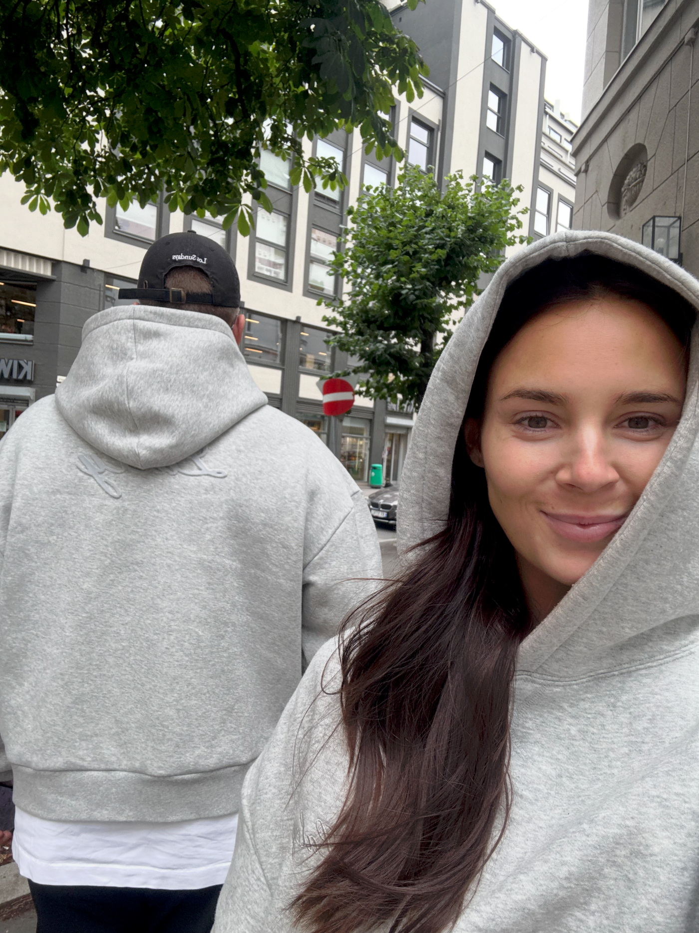 Back Logo Hoodie (grå)