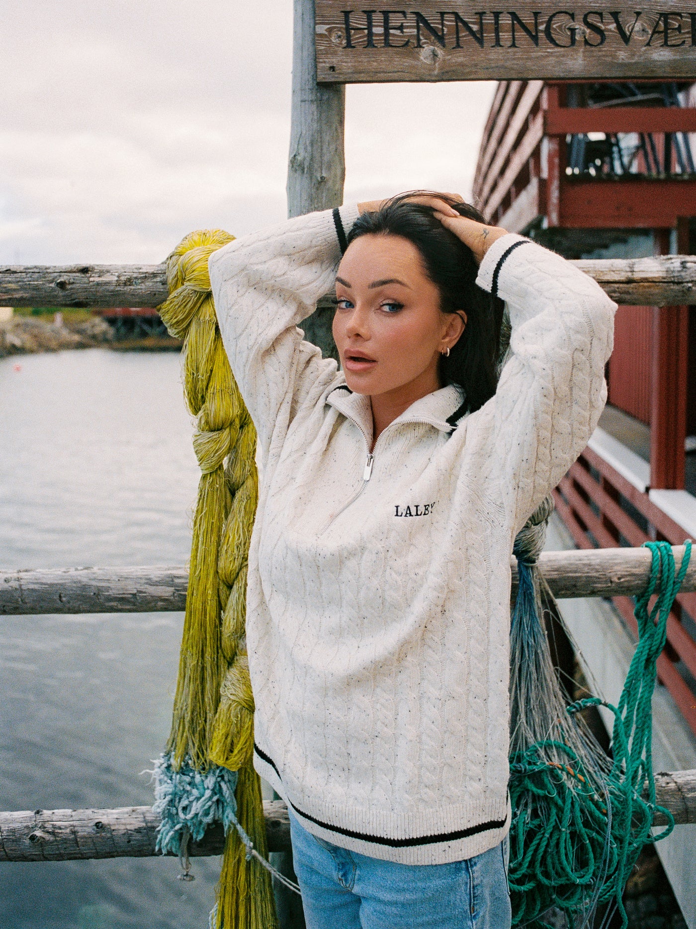 Half Zip Knit Sweater