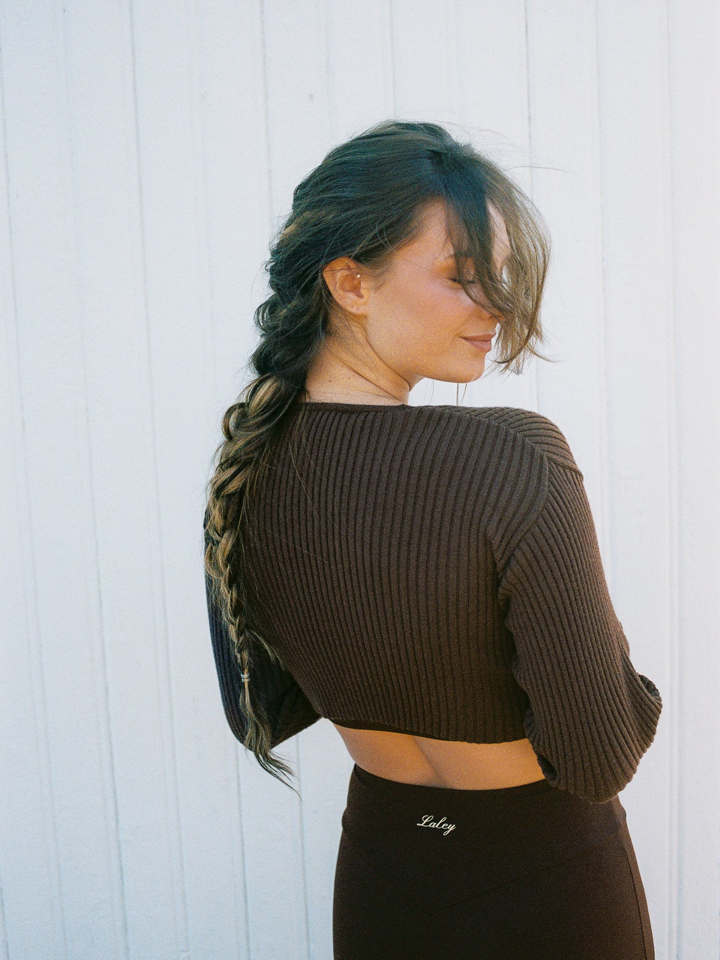 Light Knit Bolero Brown