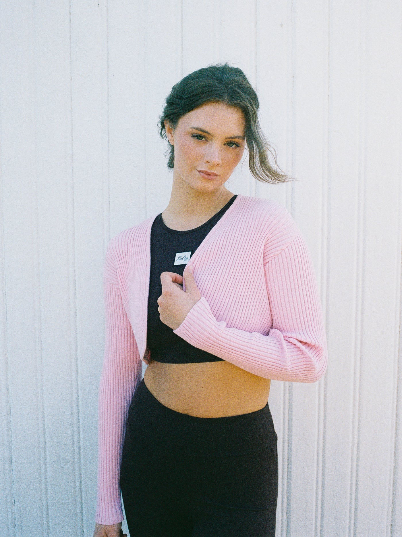 Light Knit Bolero Pink