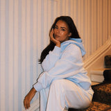 Back Logo Hoodie (himmelblå)