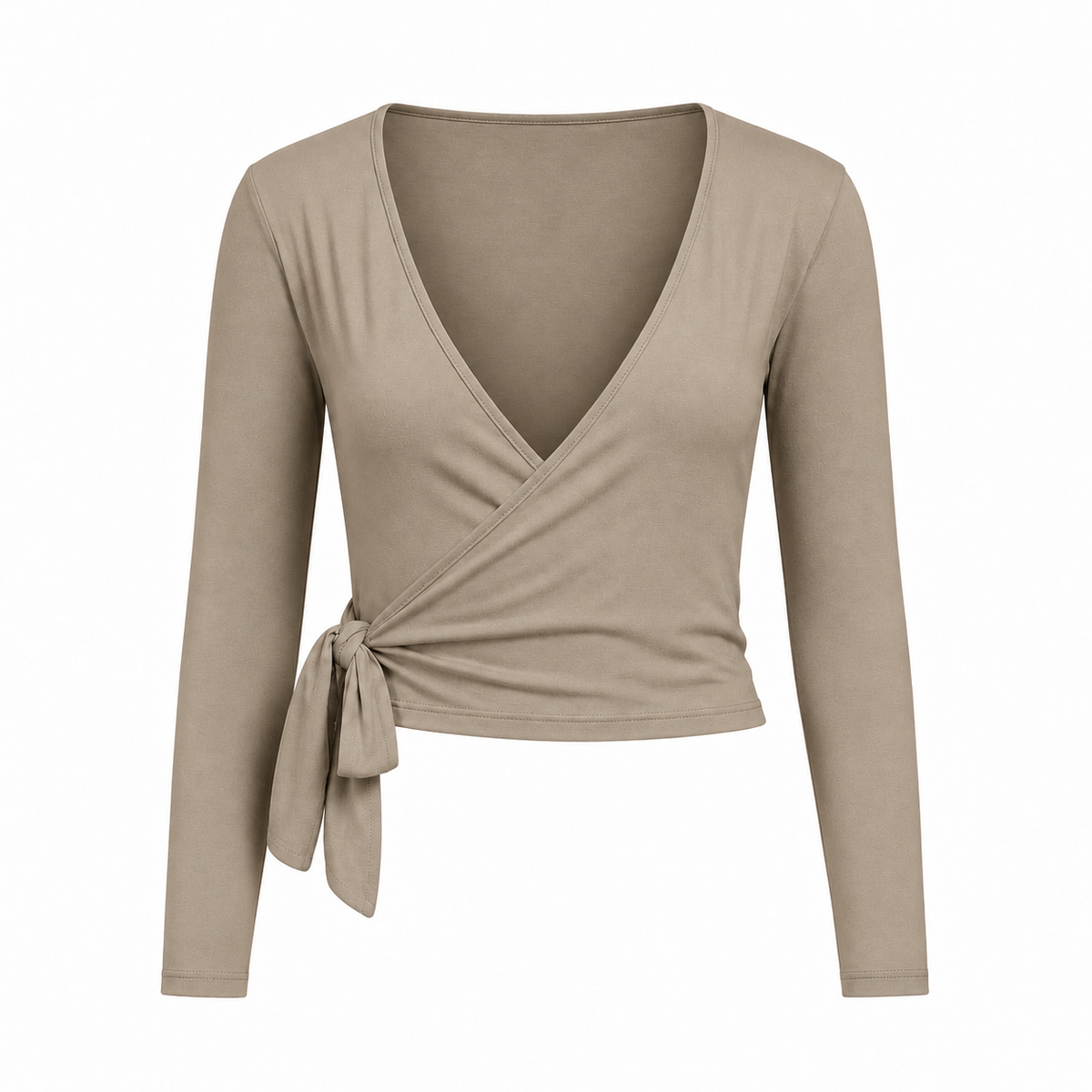 Ballerina topp beige – produktbilde på hvit bakgrunn