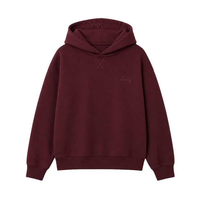 Oversized hettegenser burgunder