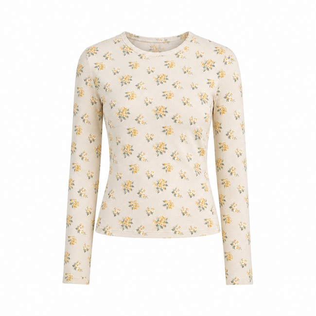 Flower pajama top