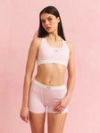 90's underwear set pink