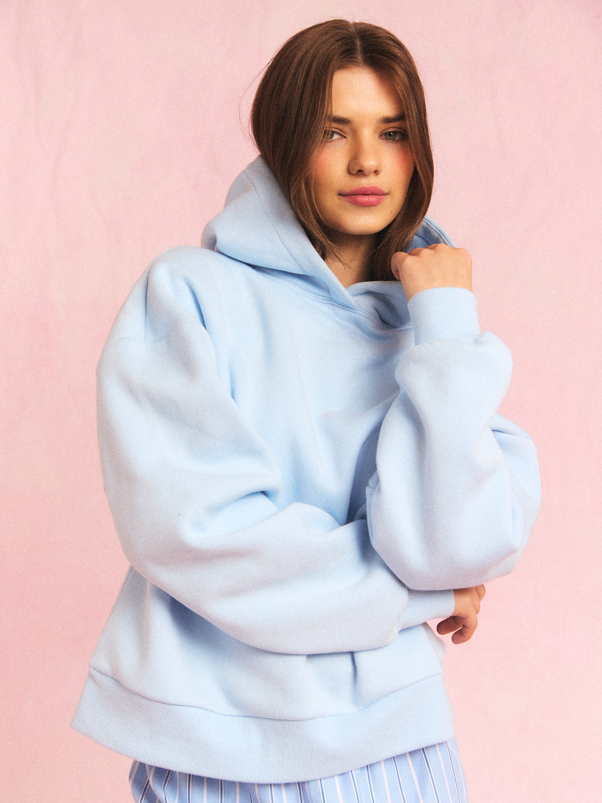Back Logo Hoodie (himmelblå), bilde 3