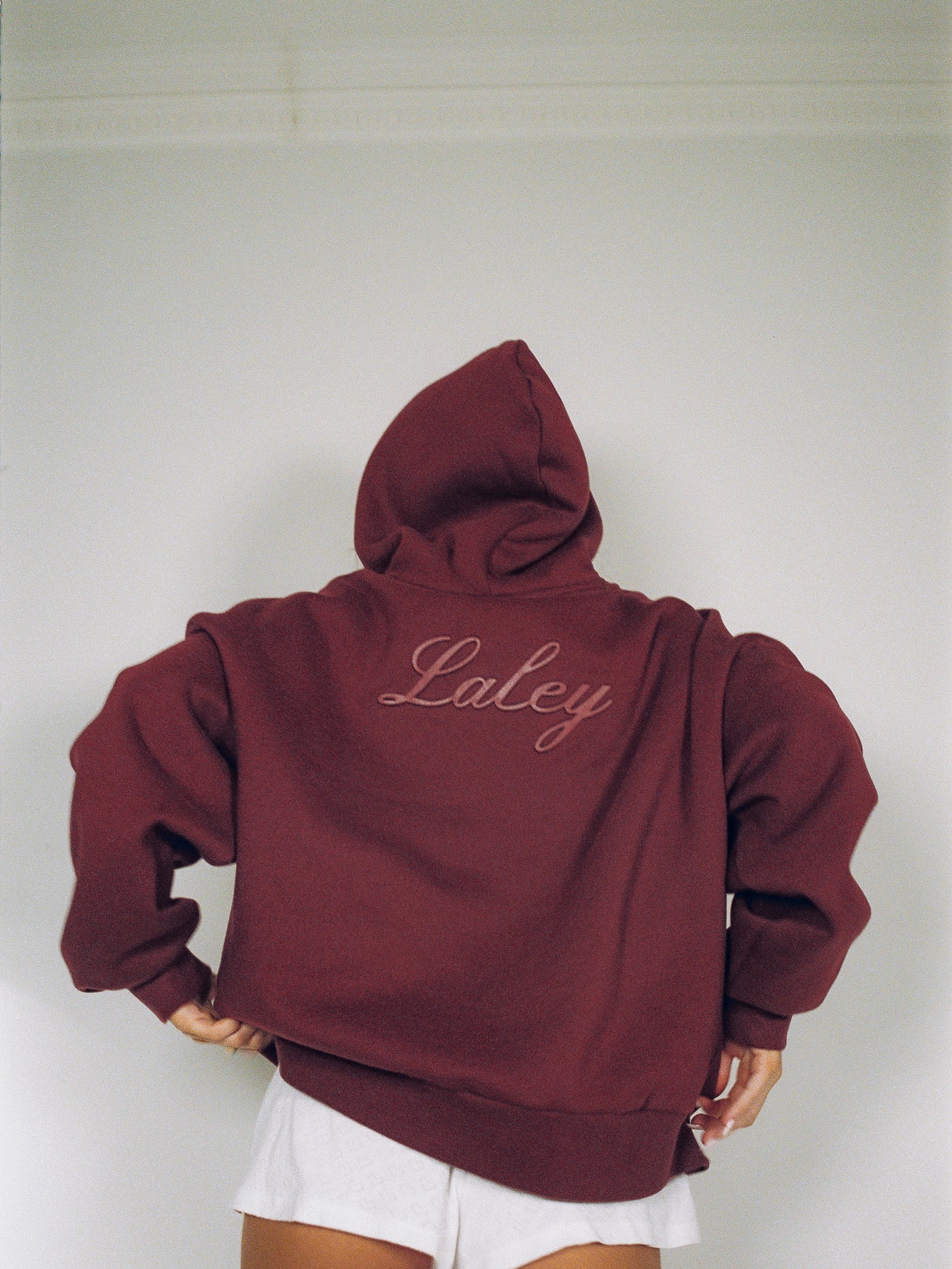 Back Logo Hoodie (burgunder)