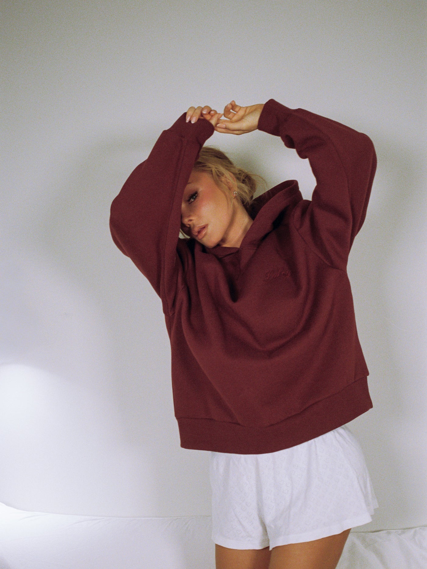 Back Logo Hoodie (burgunder)