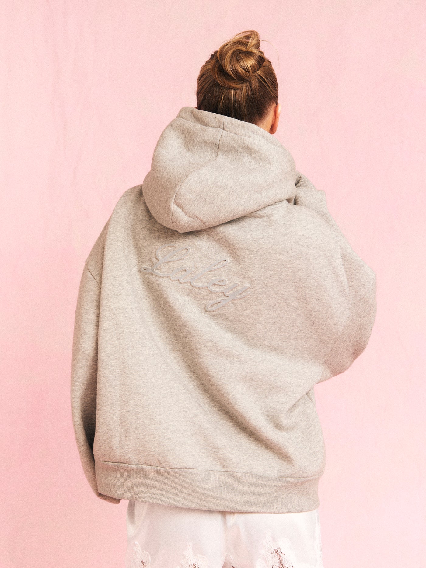 Back Logo Hoodie (grå)