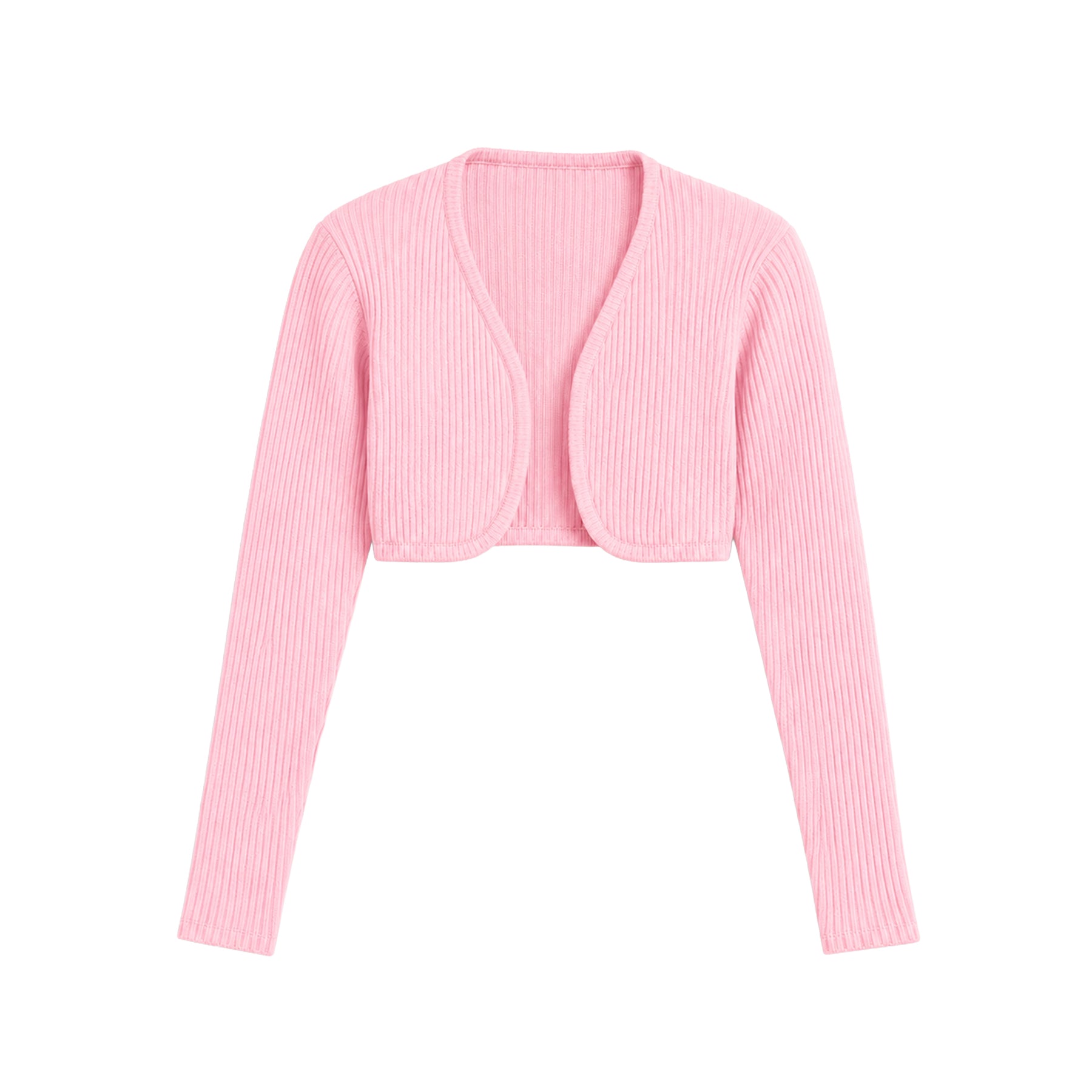Light Knit Bolero Pink