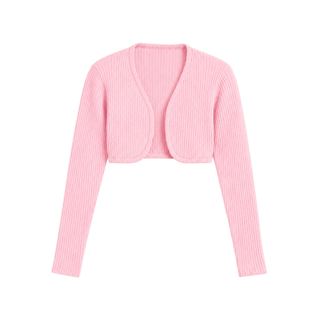Light Knit Bolero Pink