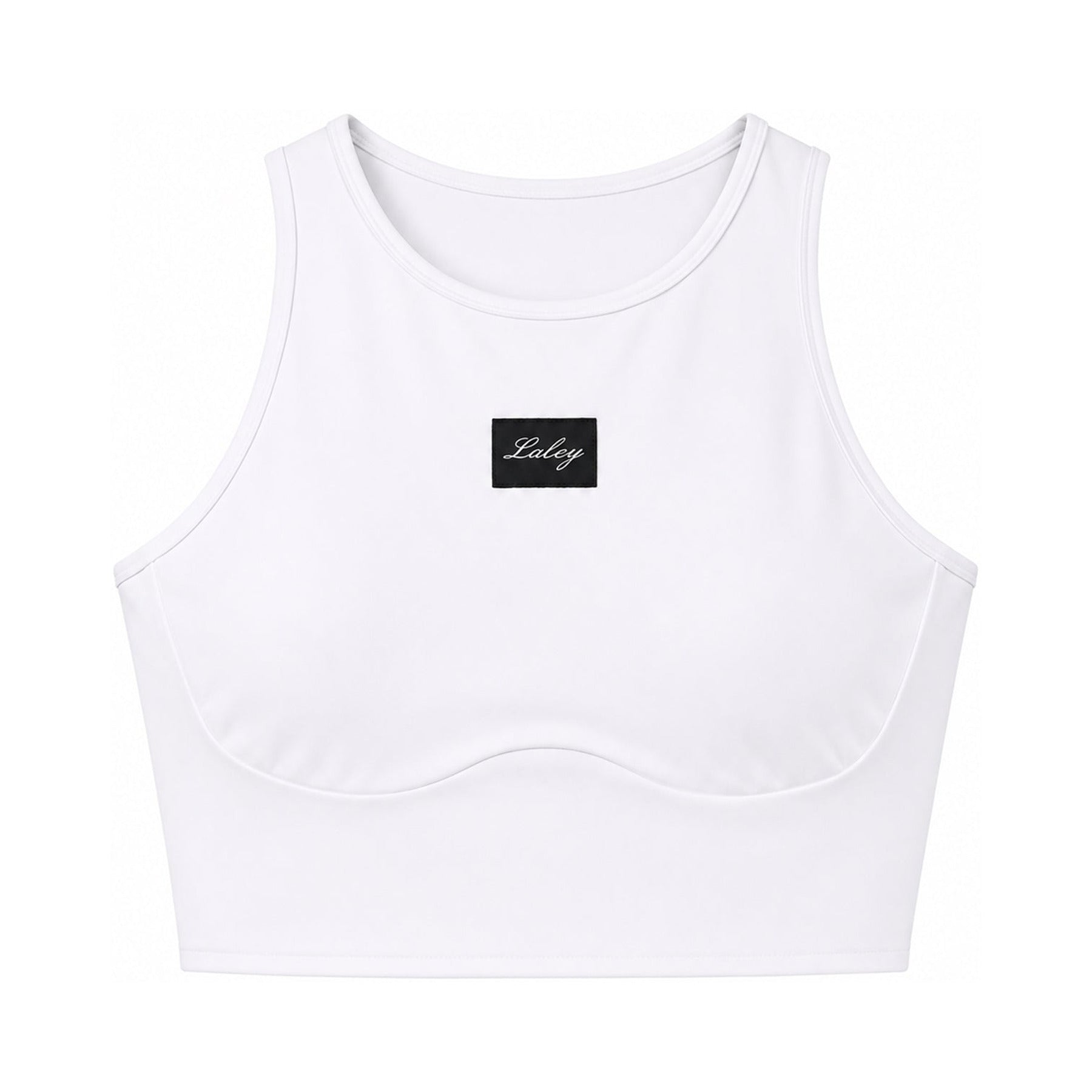 Cut out treningstopp hvit, produktbilde