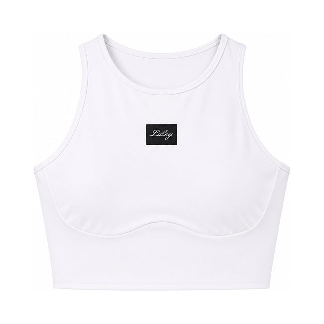 Cut out treningstopp hvit