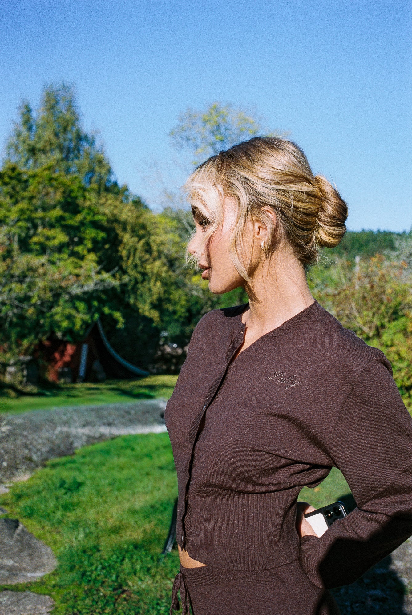 Marked Waist Cardigan