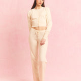 Knit Loungewear Set Off-White