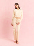 Knit Loungewear Set Off-White
