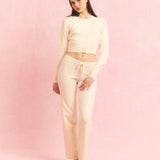 Knit Loungewear Set Off-White