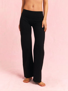 Straight pants svart