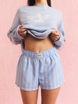 Striped Shorts blå