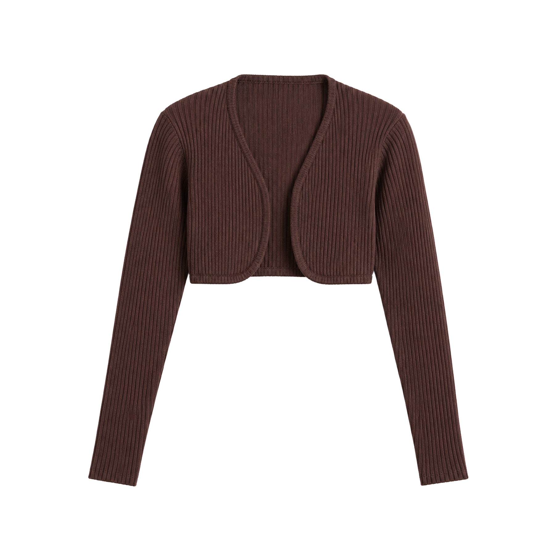 Light Knit Bolero Brown