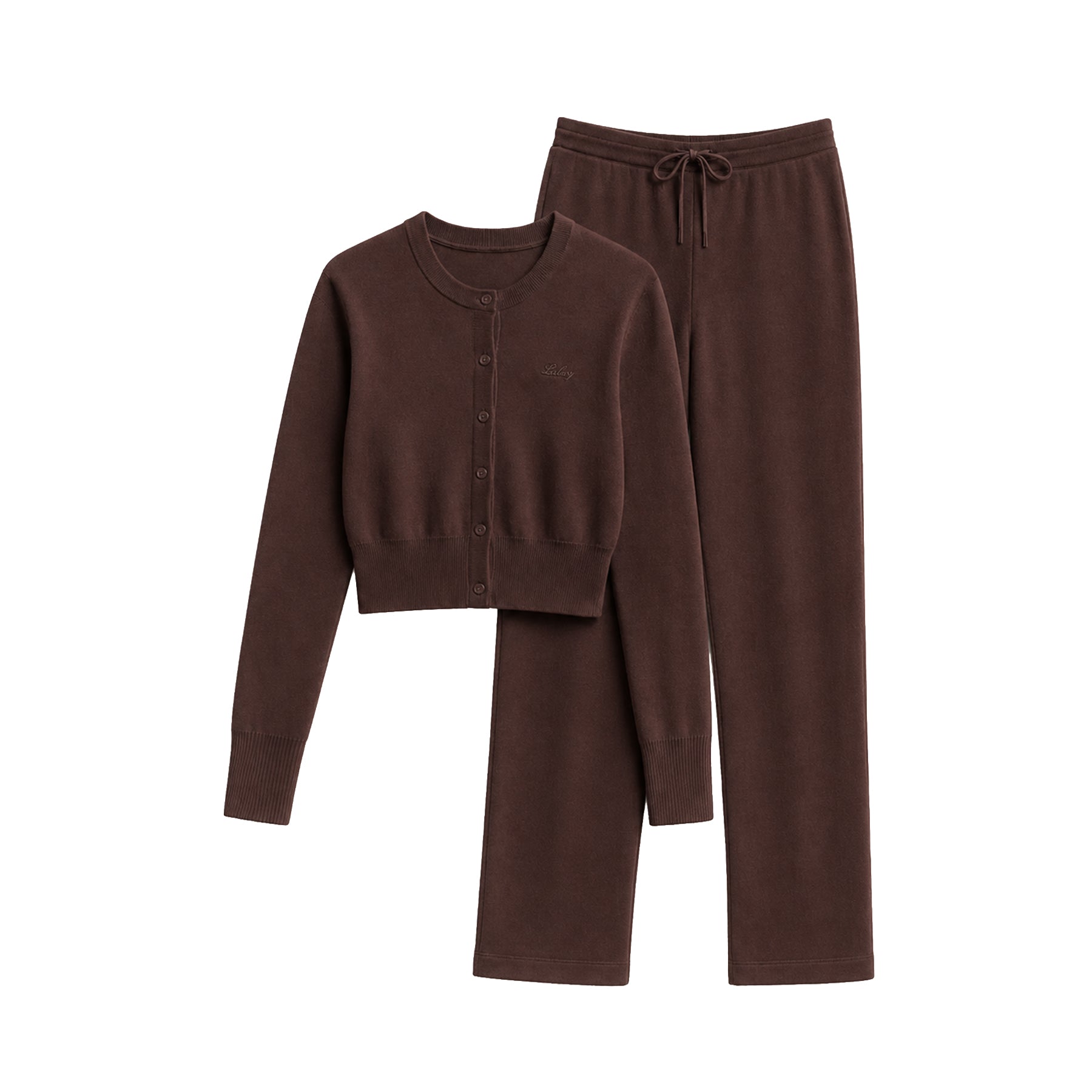 Knit Loungewear Set Espresso