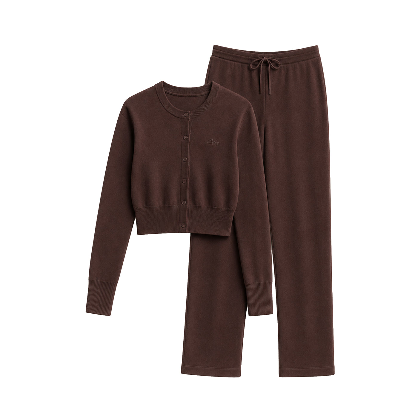 Knit Loungewear Set Espresso