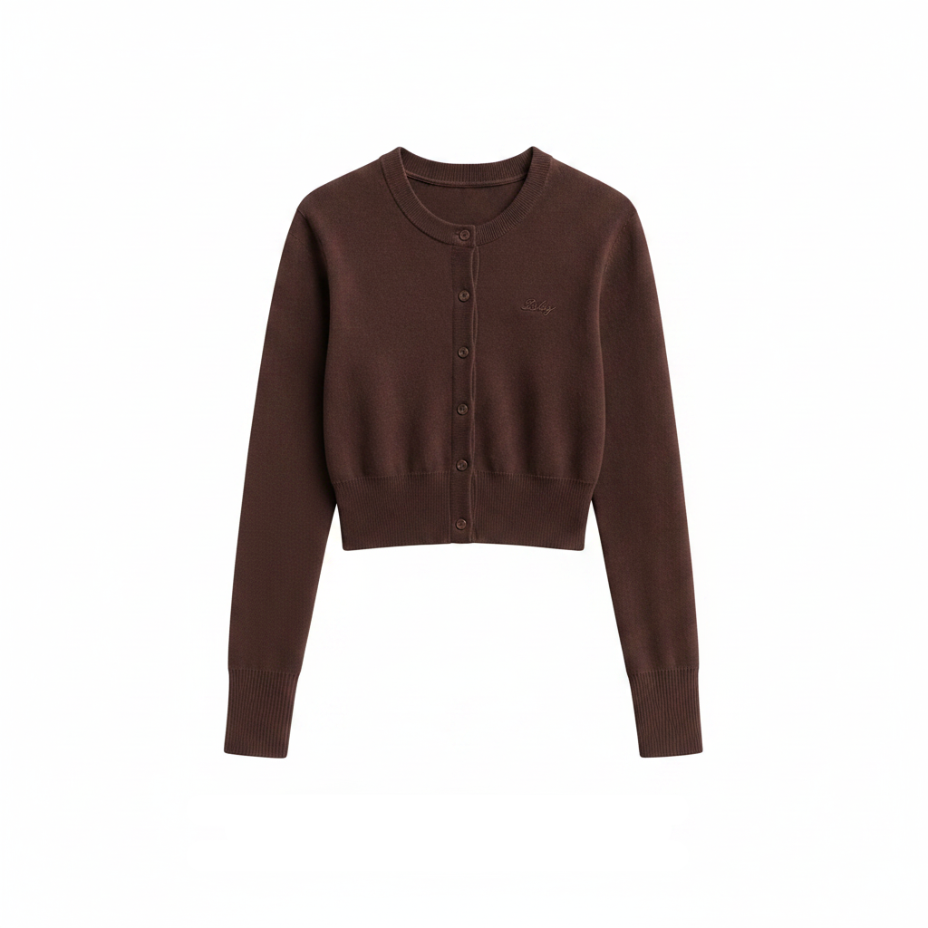 Fine Knit Cardigan Espresso