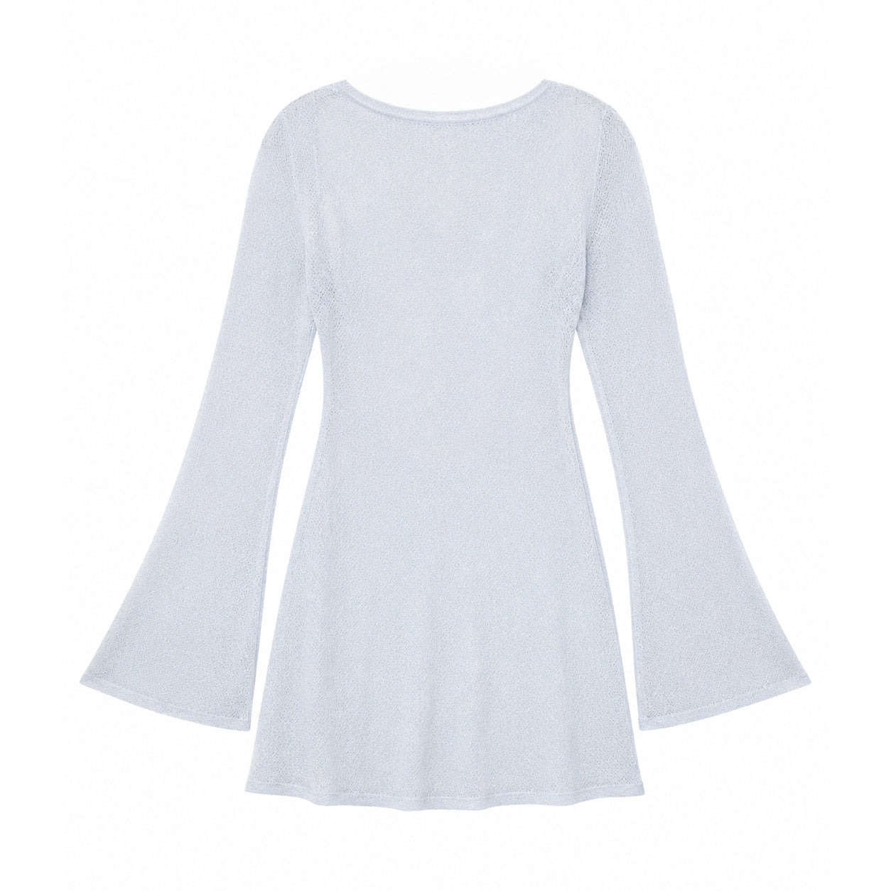 Mina Sheer Knit kjole Lyseblå