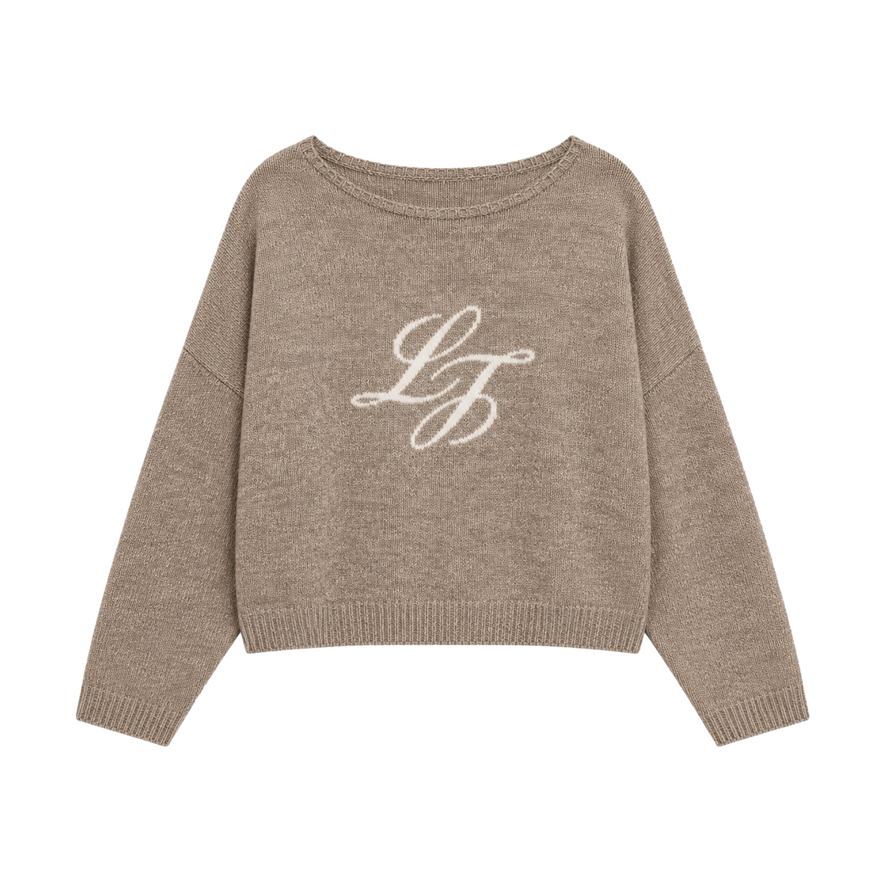 Monogram strikkegenser