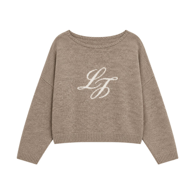 Monogram strikkegenser