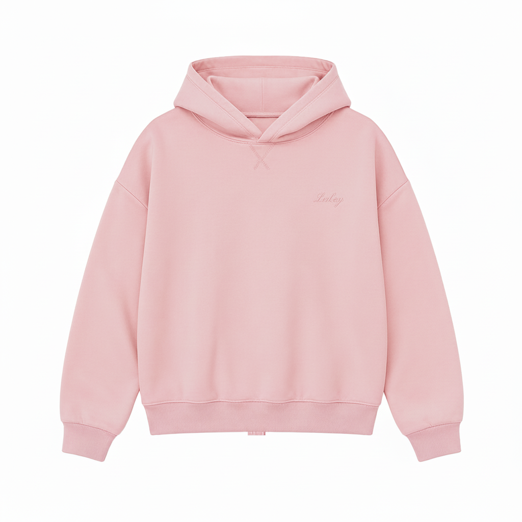 Oversized hettegenser rosa, produktbilde