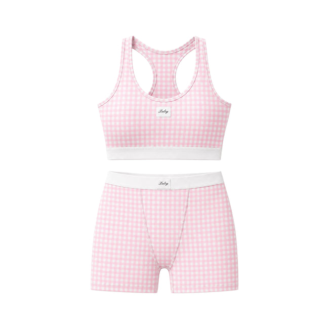 90's underwear set pink
